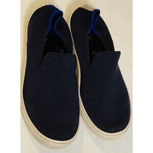 Rothys The Kids Sneaker Size K2 Deep Navy Knit Slip On Shoes